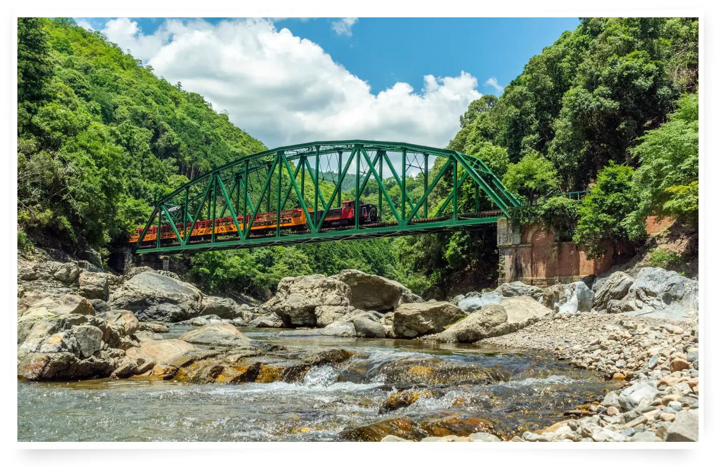 Fresh greenery and clear streams