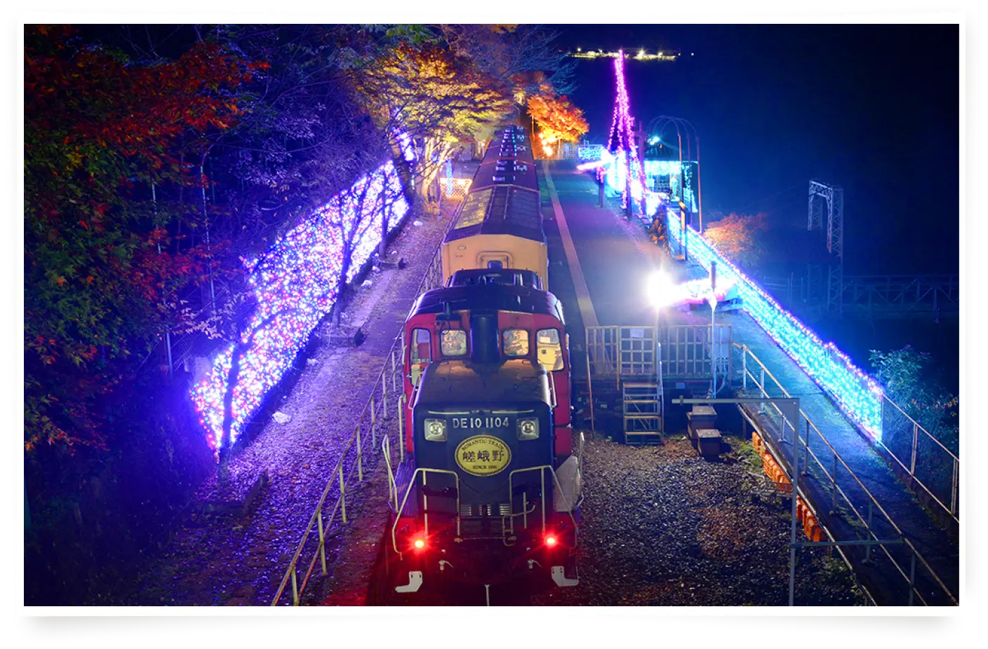 Winter illumination<br>as seen from the Romantic Train